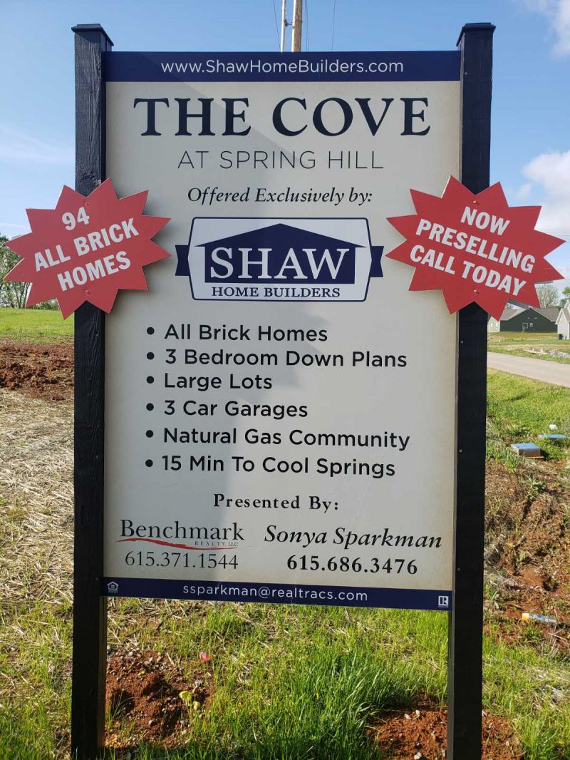 The Cove Sign